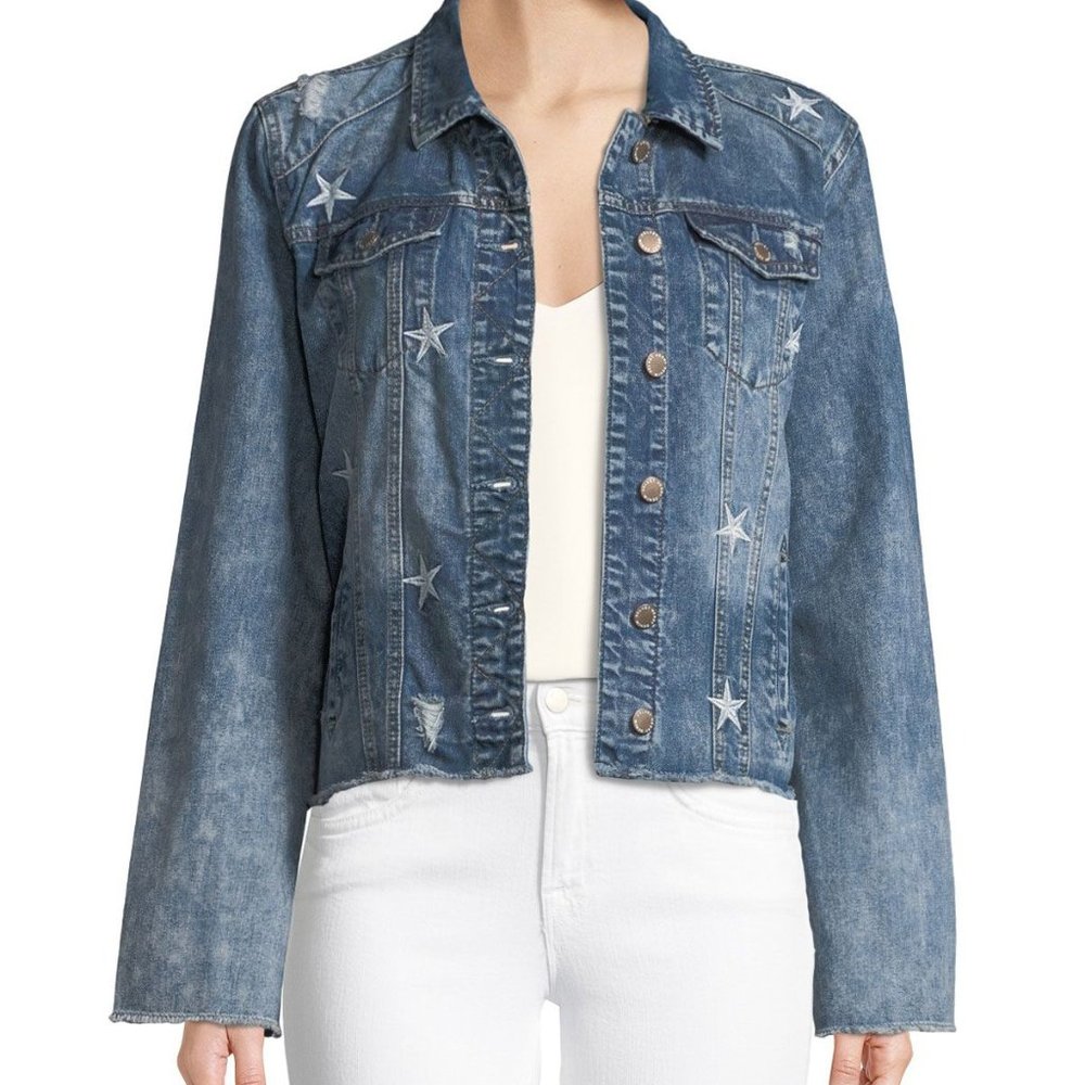 Velvet Heart Denim Star Jacket, Size M, Like New